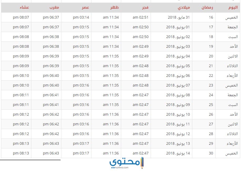 امساكية الاردن 2020 امساكية الاردن 2020