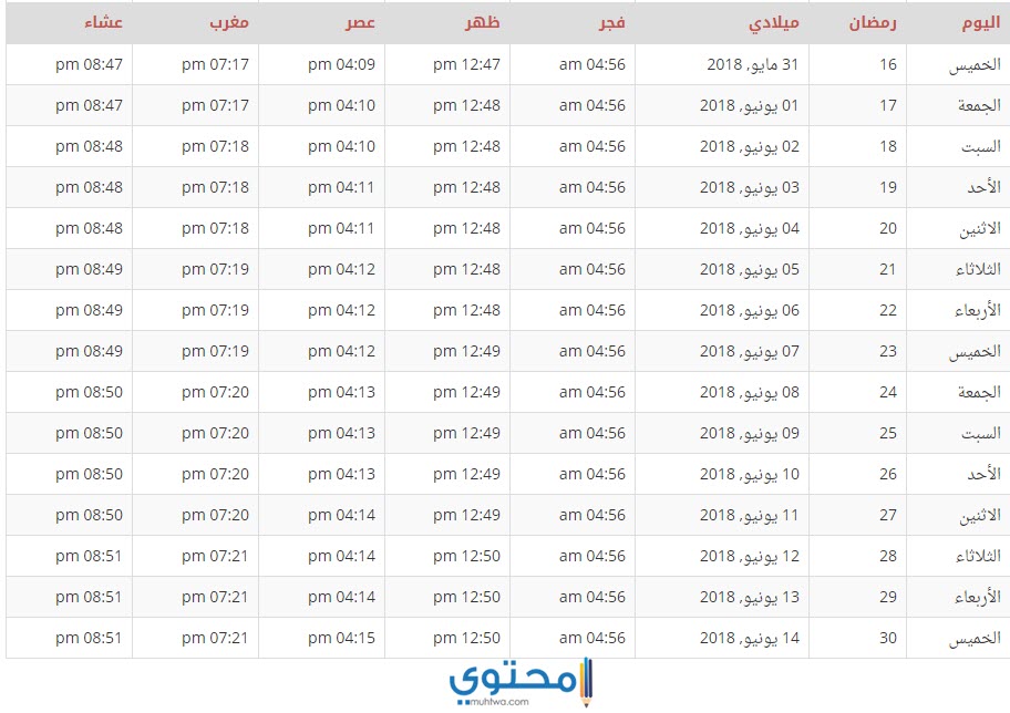 امساكية السودان 2020 امساكية السودان 2020