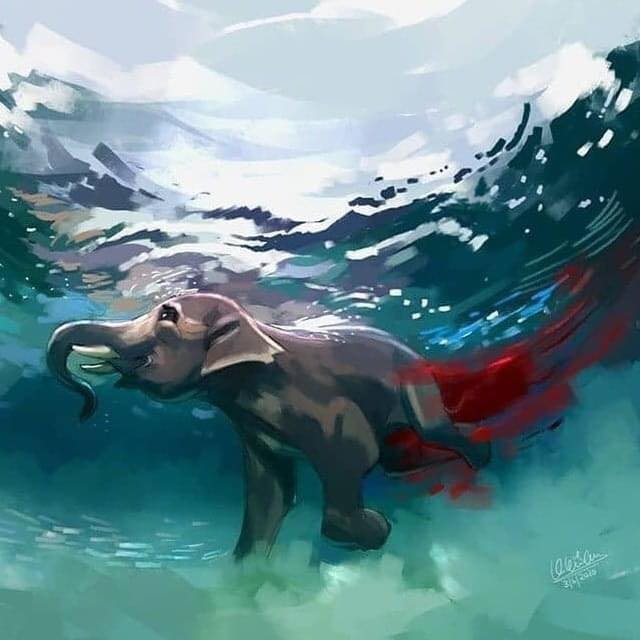 قصة موت أنثى الفيل الحامل وحرقها في النهر