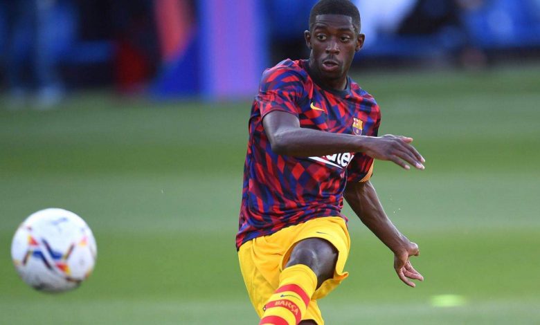 سكاي: مانشستر يونايتد يجري محادثات مع برشلونة لاستعارة ديمبيلي