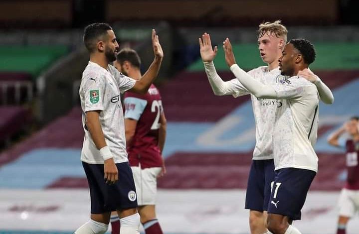 مانشستر سيتي يتخطى بيرنلي ويعبر لربع نهائي كأس الرابطة الإنجليزية