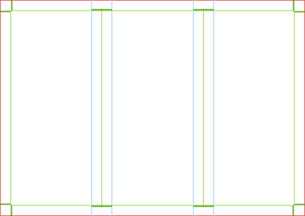جاهز للكتابة على قوالب قابلة للطي فارغة