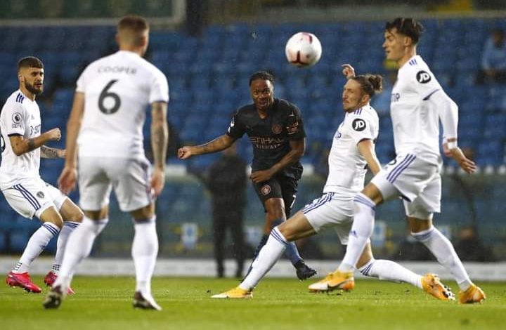 مانشستر سيتي يتقدم على ليدز يونايتد في الشوط الأول