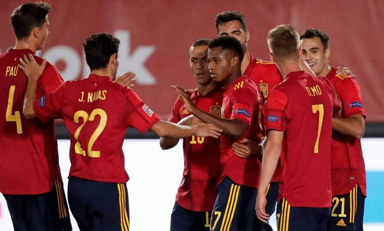تشكيلة إسبانيا الرسمية أمام سويسرا