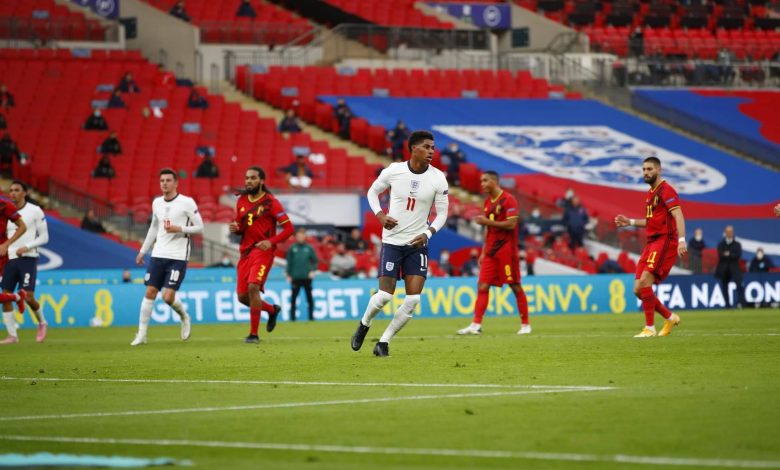 إنجلترا تقهر بلجيكا وتنتزع صدارة المجموعة الثانية بدوري الأمم الأوروبية
