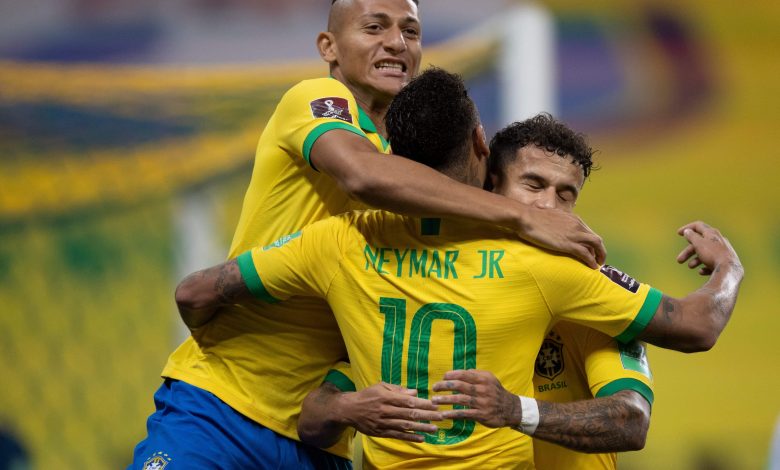 تشكيلة البرازيل الرسمية أمام بيرو