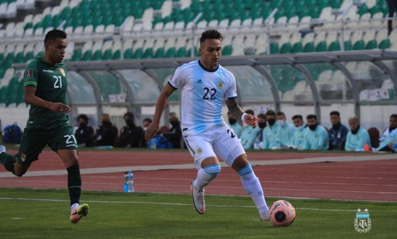 الأرجنتين تتعادل مع بوليفيا في الشوط الأول