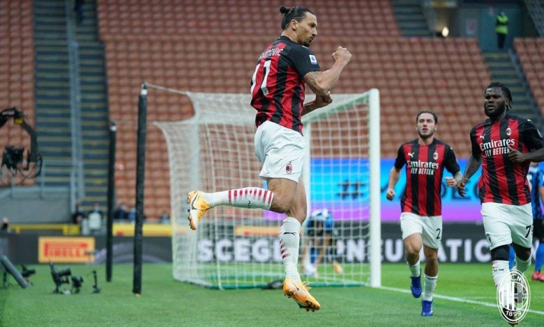 إبراهيموفيتش يلمع ويقود ميلان لقهر إنتر ميلان