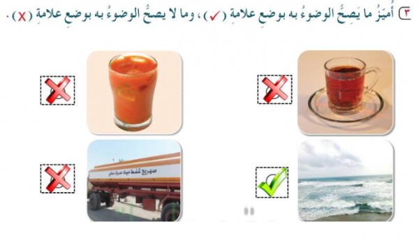 أميز ما يصح الوضوء به وما لا يصح