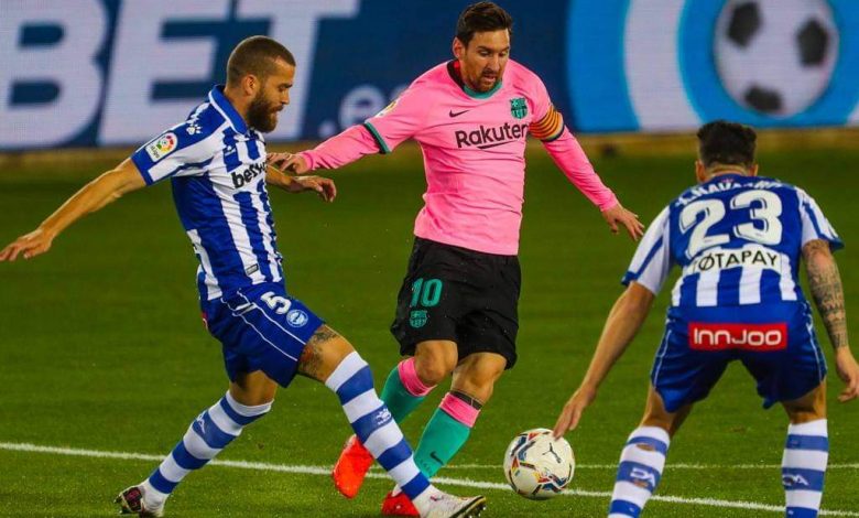 برشلونة يواصل نتائجه السلبية في الليغا بتعادله أمام ديبورتيفو ألافيس