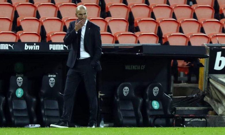 زيدان عن السقوط بالأربعة أمام فالنسيا: حدث لنا كل شيء اليوم