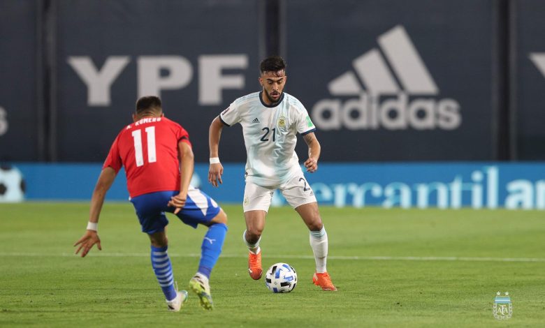 نجم منتخب الأرجنتين يبدي انطباعه حول التعثر أمام باراغواي