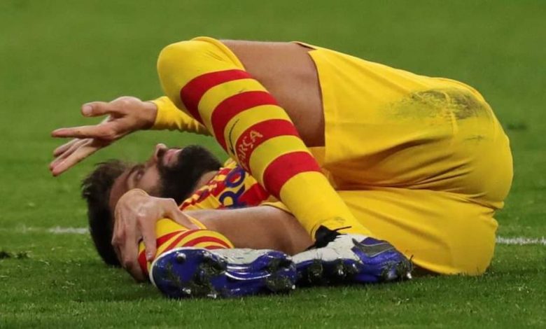 برشلونة يعلن إصابة بيكيه وروبيرتو