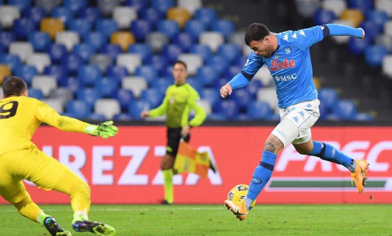 مهاجم نابولي يعلق على السقوط أمام ميلان