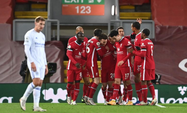 ليفربول يسحق ليستر سيتي في البريميرليغ