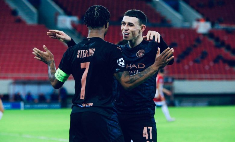 فودين يشيد بستيرلينغ بعد إهدائه تمريرة الهدف الرائعة أمام أولمبياكوس