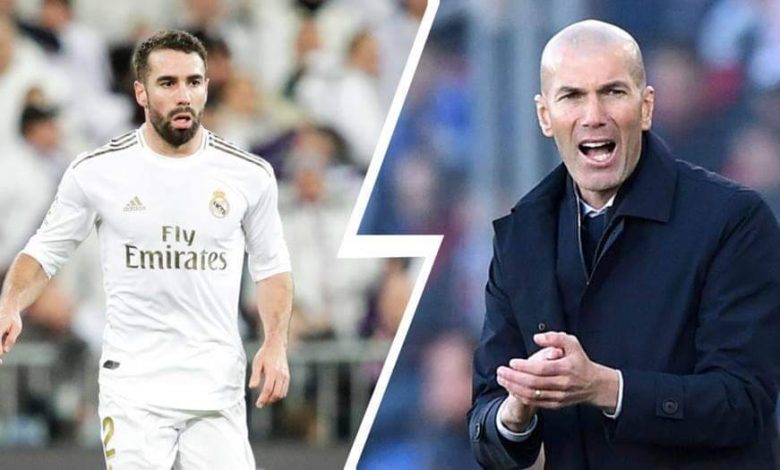 زيدان: كارفاخال لم يتدرب لأنه يعاني من شيء.. يشعر بعدم الراحة