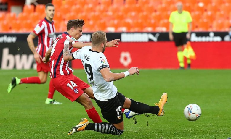 أتلتيكو مدريد يحسم القمة أمام فالنسيا