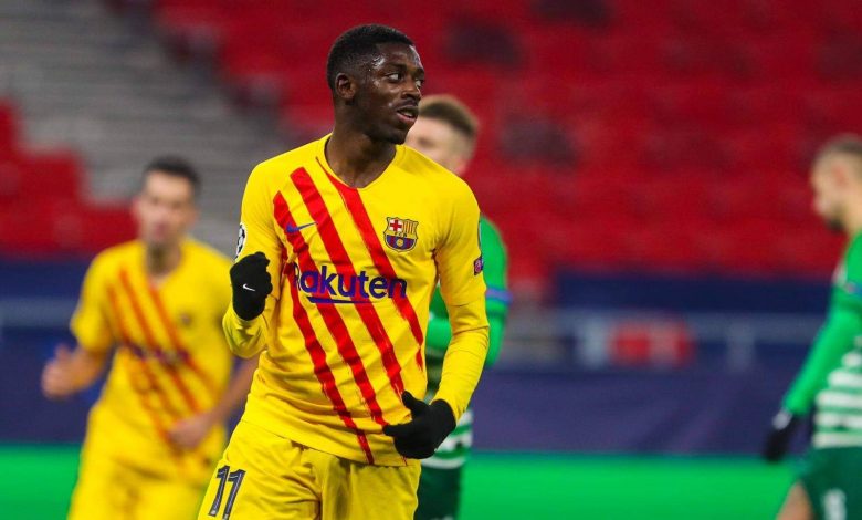 برشلونة يعمل على تجديد عقد ديمبيلي