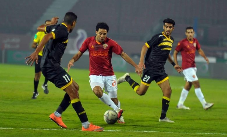 مشادة بين مختار ولاعب الإنتاج الحربي في مباراة سيراميكا