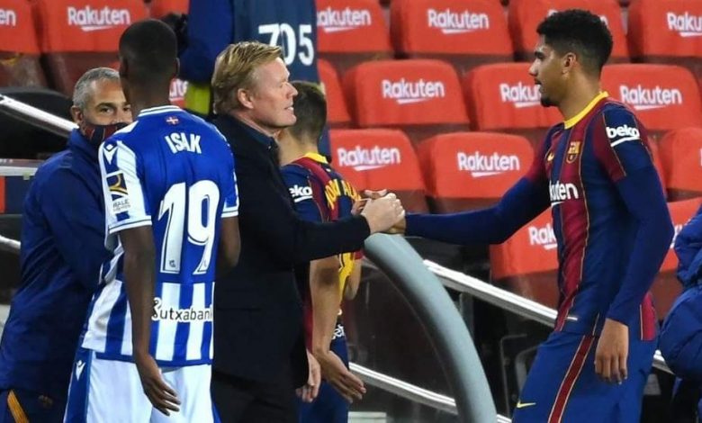 أراوخو يبرز سعادته بالفوز على ريال سوسيداد