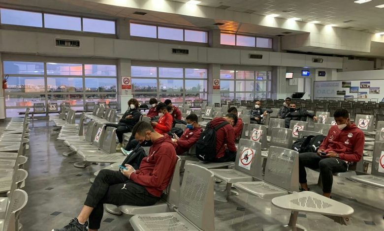 بعثة المنتخب المصري للشباب في طريقها لـ القاهرة