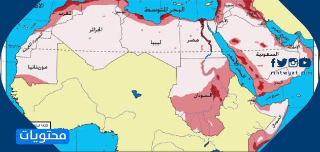 خريطة قديمة للوحدات الطبيعية