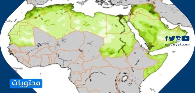 خريطة الكثافة السكانية