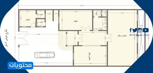 مخطط استراحة جاهزة