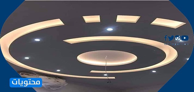 ديكور كلاسيكي من الجبس في المطبخ