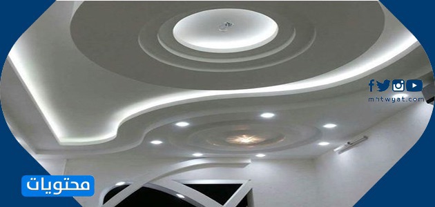 ديكور كلاسيكي من الجص في المطبخ