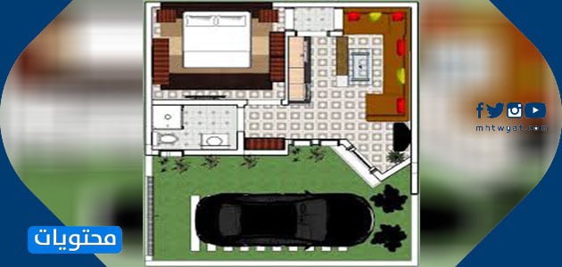 مخطط استراحة جاهز