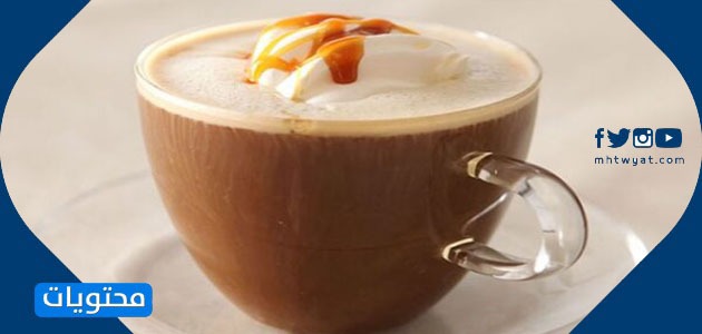 مشروب قهوة كراميل مثلج