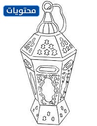 صورة تلوين فانوس مجوفة للأطفال