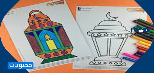 كيفية رسم فانوس رمضان بالقلم الرصاص خطوة بخطوة للمبتدئين