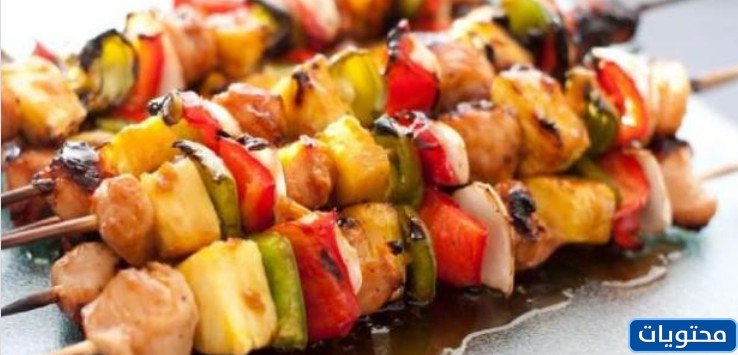 سيخ طاووق مع صدر دجاج