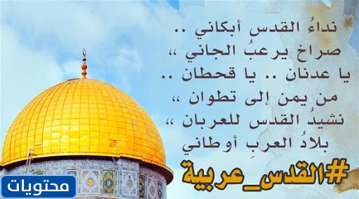 كلمات عن عيون القدس تبكي