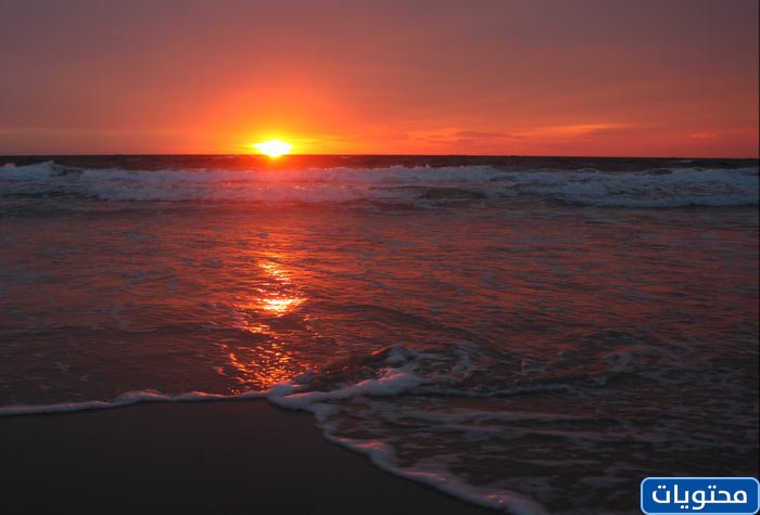غروب الشمس صور المناظر البحرية