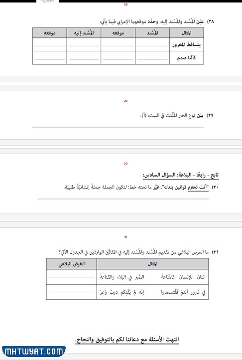 اختبارات الثاني عشر سلطنة عمان