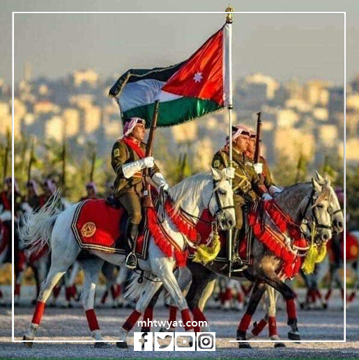 علم عيد استقلال الأردن 2022