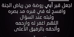 دعاء لابي المتوفي في العشر الاوائل من ذي الحجة
