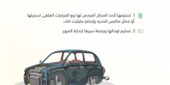 طريقة اسقاط المركبات القديمة في السعودية 2024