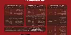 اماكن احتفالات عيد الاستقلال الاردني 2024
